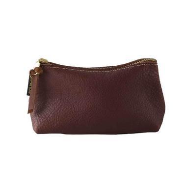 Soft Leather Zip Pouch - Small