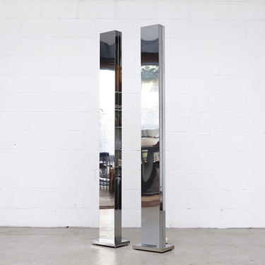 Casella Chrome &quot;Invisible&quot; Tower TOTEM Floor Lamp