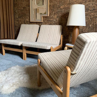 Jorgen Baekmark Oak Slipper Chairs