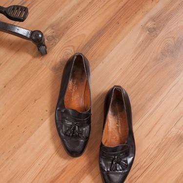 salvatore ferragamo mens loafers size 9 10 // vintage italian leather mens shoes 