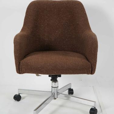 Vintage mod tweed office chair