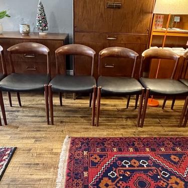 Set of 6 Vintage Andersen &  Solvsten Danish Teak Dining Chairs for JCA Jensen