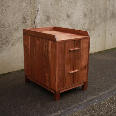 Cady Filing Cabinet, Modern Office Cabinet, Modern Home Office, Solid Hardwood File Cabinet (Shown in Walnut) 