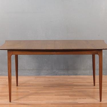 Classic Mid Century Walnut Dining Table with Leaf