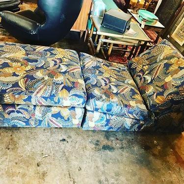 Bohemian upholstered chaise lounge by Thayer Coggin $550