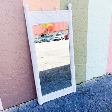 Palm Beach Chic Faux Bamboo Mirror