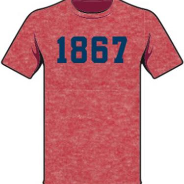 1867 Howard University T-Shirt (Red)