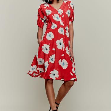 The Market Dress | Rouge Poppies