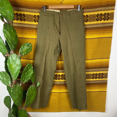 Vintage Military Wool Pants 28 x 28 