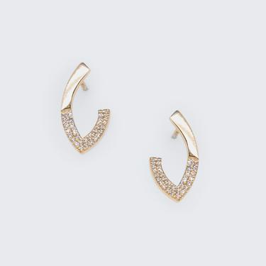 Marquis Pave Diamond Earrings