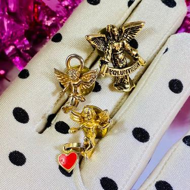 Vintage Valentine Cherub Pins 