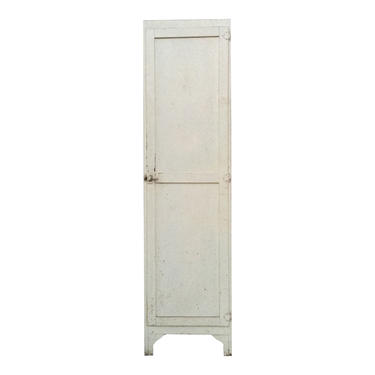 Vintage White Wood Storage Cabinet