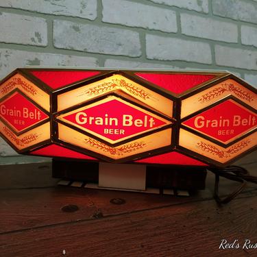 Vintage Lighted Grain Belt Beer Sign 