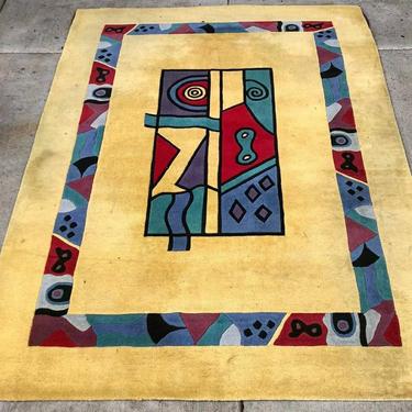 MCM/Mid Century Modern/Art Deco rug made in india 