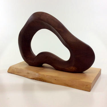 Abstract Wood Sculpture / Mid Century Modern / Danish Modern / Home Accent / Modern Design 