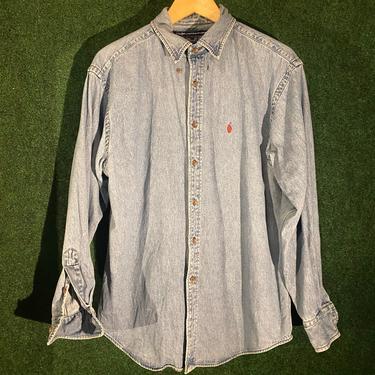 Vintage Polo Sport Denim Button-Up Shirt
