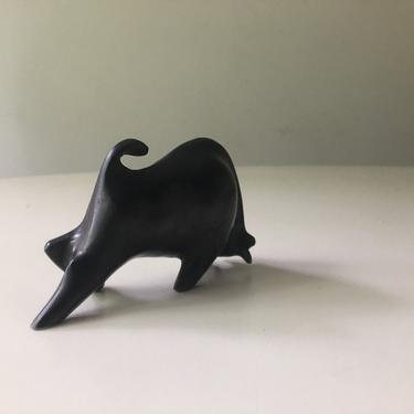 Miniature Cast Iron Toro Bull Picasso Nobuho Miya manner Figure Sculpture Designer Object Primitive Heavy Japan Minimalist 