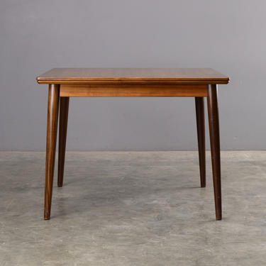 3ft+ Square Expanding Dining Table Mid Century Danish Modern Walnut 