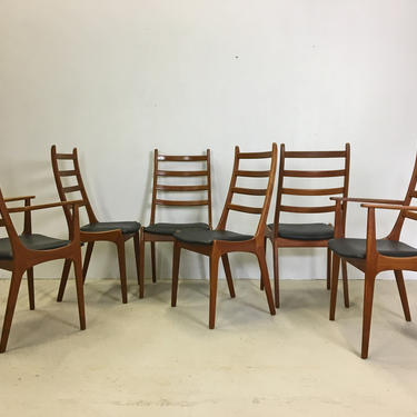 Set of Danish Modern Teak Dining Chairs by Kai Kristiansen 