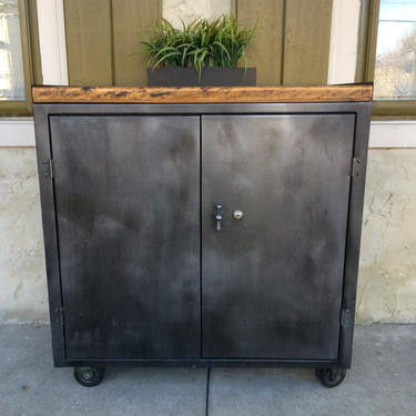 Repurposed, Vintage Steel Cabinet 