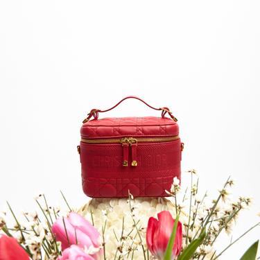 CHRISTIAN DIOR Red Small DiorTravel Vanity Bag