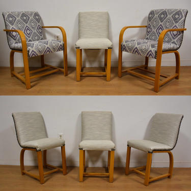 Gilbert Rohde Art Deco Modern Dining Chairs- set of 6 