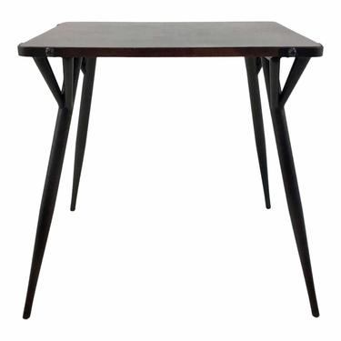 Industrial Modern Tapered Leg Copper Metal End Table
