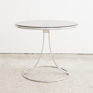 Modern Gardner Leaver Chrome &amp; Smoked Glass Side / End Table by HomesteadSeattle