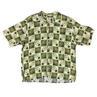 (L) Morro Bay Pineapple Print Hawaiian Shirt 071621 LM