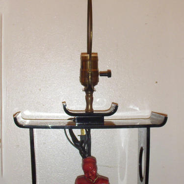 Mid Century Moss Table Lamp