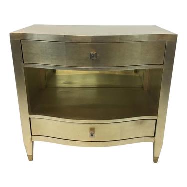 Modern Caracole Gold Dust Nightstand