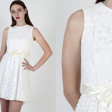 Vintage 60s Mod Wedding Dress / All White Empire | American Archive - San Diego, CA | ATTIC Vintage 60s Mod Wedding Dress / All White Empire | American Archive - San Diego, CA | ATTIC