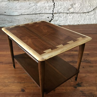 Mid century end table Lane dovetail top side table mid century modern side table 