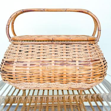 Rattan Picnic Basket for Two