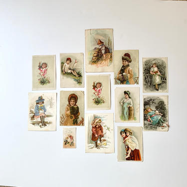 Victorian Cards of Children- Lot of 13 