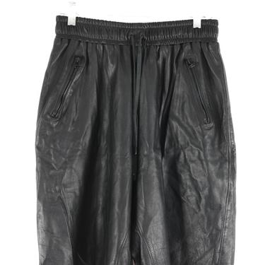 En Noir Black Leather Shorts