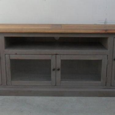 Media Console, TV Stand, Entertainment Center, Reclaimed Wood, Rustic, Console Cabinet 