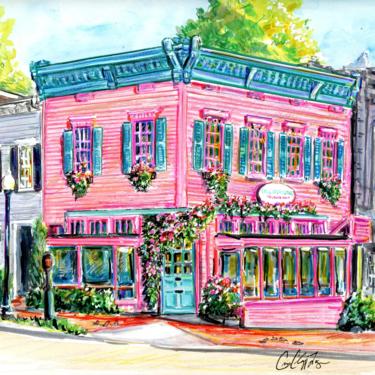 Georgetown Call Your Mother Deli Gicleé Art Print by Cris Clapp Logan 