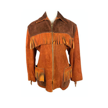 50's Fringe Jacket, Midcentury Modern, Custom Made Leather Jacket, Western Jacket, Vintage Clothing Fringe Coat, Cowgirl,Cowboy,Talon Zipper 