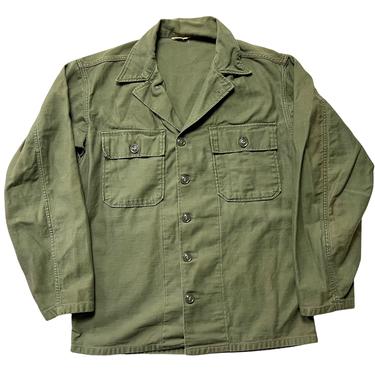 Vintage 1960s OG-107 Type 1 US Army Utility Shirt ~ size S ~ Military Uniform ~ Fatigues ~ 