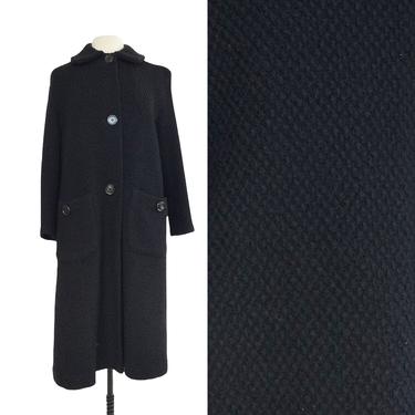 Vintage 60s black Bonwit Teller coat by prl All Weather Originals 