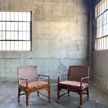 Pair of Vintage Cane Back Chairs