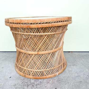 Island Style Drum Side Table