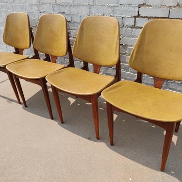 Mid Century Modern Teak Dining Chairs by Elliots of Newbury 