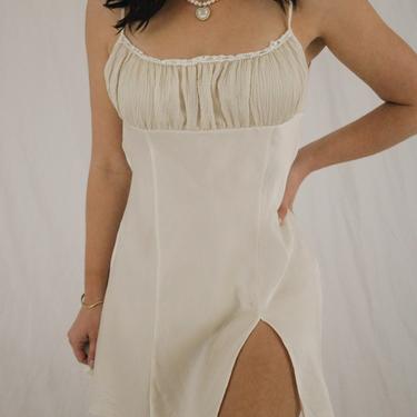 Vintage 80’s Cream Victoria’s Secret Silk Slip Dress - Medium 