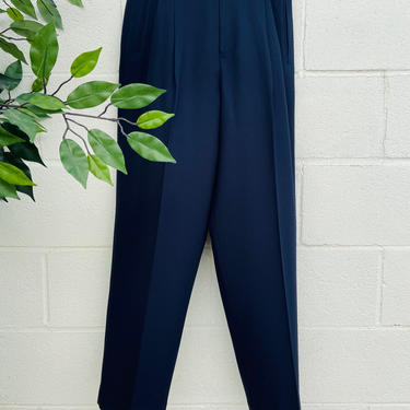 Navy high rise trousers