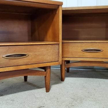 Mid Century Nightstands Side Tables Set of 2 
