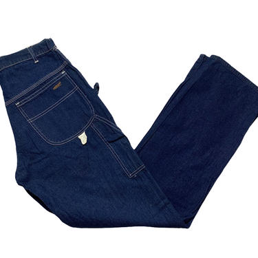 NEW w/ Tags ~ Vintage DEE CEE Carpenter Jeans ~ measure 28 x 33.5 ~ Straight Leg / Triple Stitch Work Pants ~ 28 Waist ~  Deadstock 