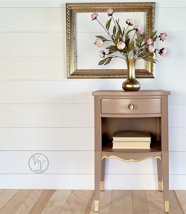 White Furniture Co. Refinished Nightstand / Bedside Table 