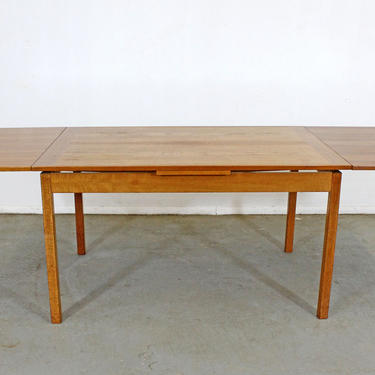 Mid-Century Danish Modern Extendable Teak Dining Table 